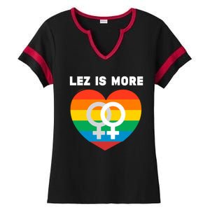 Lesbian Flag Rainbow Pride Lez Fun Valentines Day Cute Gift Ladies Halftime Notch Neck Tee