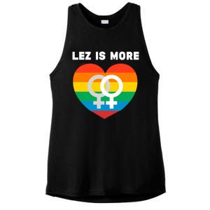 Lesbian Flag Rainbow Pride Lez Fun Valentines Day Cute Gift Ladies PosiCharge Tri-Blend Wicking Tank