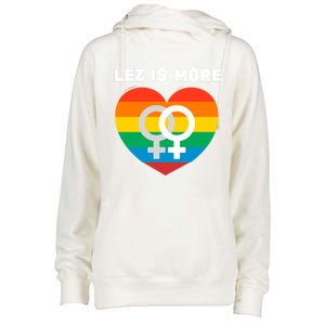 Lesbian Flag Rainbow Pride Lez Fun Valentines Day Cute Gift Womens Funnel Neck Pullover Hood