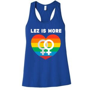 Lesbian Flag Rainbow Pride Lez Fun Valentines Day Cute Gift Women's Racerback Tank