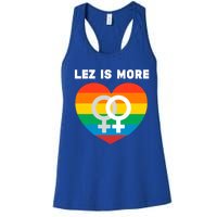 Lesbian Flag Rainbow Pride Lez Fun Valentines Day Cute Gift Women's Racerback Tank