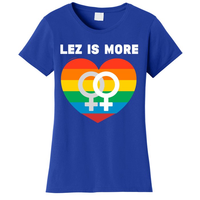 Lesbian Flag Rainbow Pride Lez Fun Valentines Day Cute Gift Women's T-Shirt