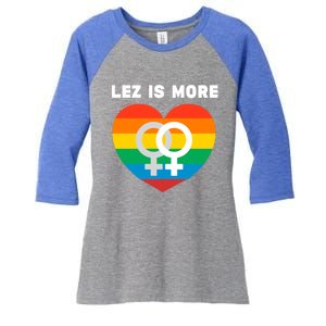 Lesbian Flag Rainbow Pride Lez Fun Valentines Day Cute Gift Women's Tri-Blend 3/4-Sleeve Raglan Shirt