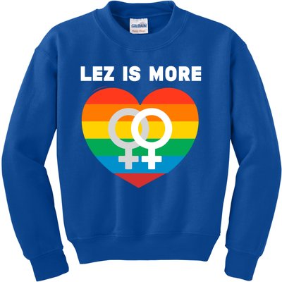 Lesbian Flag Rainbow Pride Lez Fun Valentines Day Cute Gift Kids Sweatshirt