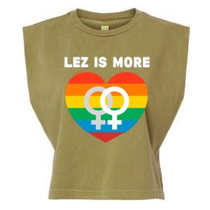 Lesbian Flag Rainbow Pride Lez Fun Valentines Day Cute Gift Garment-Dyed Women's Muscle Tee