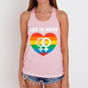 Lesbian Flag Rainbow Pride Lez Fun Valentines Day Cute Gift Women's Knotted Racerback Tank