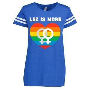 Lesbian Flag Rainbow Pride Lez Fun Valentines Day Cute Gift Enza Ladies Jersey Football T-Shirt