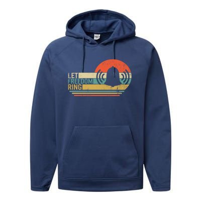 Let Freedom Ring Martin Luther King Mlk Day Independence Day Cute Gift Performance Fleece Hoodie