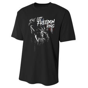 Let Freedom Ring Performance Sprint T-Shirt