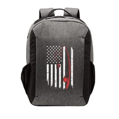 Lure Fishing Rod Flag American Usa Patriotic Fisherman Vector Backpack