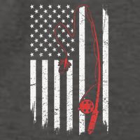 Lure Fishing Rod Flag American Usa Patriotic Fisherman Vector Backpack