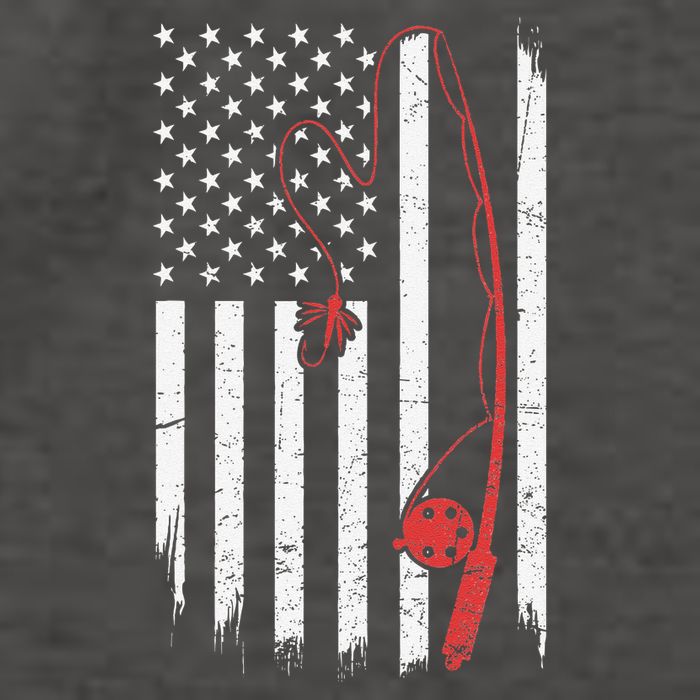 Lure Fishing Rod Flag American Usa Patriotic Fisherman Vector Backpack