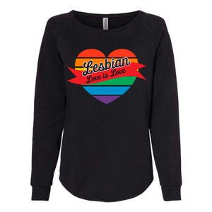 Lesbian Flag Rainbow Pride Love Live Valentines Day Gift Womens California Wash Sweatshirt