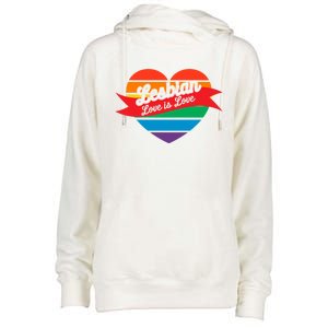 Lesbian Flag Rainbow Pride Love Live Valentines Day Gift Womens Funnel Neck Pullover Hood