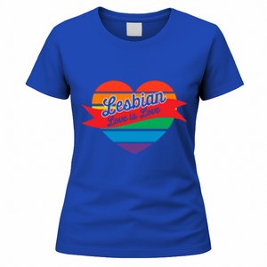 Lesbian Flag Rainbow Pride Love Live Valentines Day Gift Women's T-Shirt