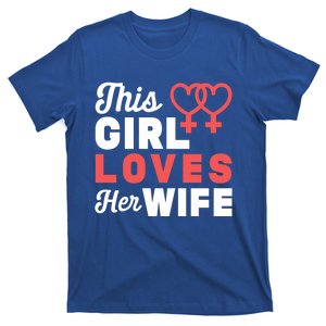 Lesbian Flag Rainbow Pride Love Wife Valentines Day Funny Gift T-Shirt