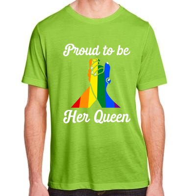 Lesbian Flag Rainbow Pride Proud Queen Valentines Day Gift Adult ChromaSoft Performance T-Shirt