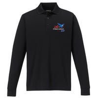 Let Freedom Ring Bald Eagle Patriotic Independence Day  Performance Long Sleeve Polo