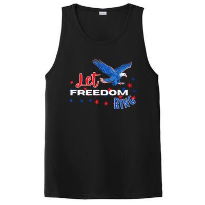 Let Freedom Ring Bald Eagle Patriotic Independence Day  PosiCharge Competitor Tank