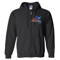 Let Freedom Ring Bald Eagle Patriotic Independence Day  Full Zip Hoodie