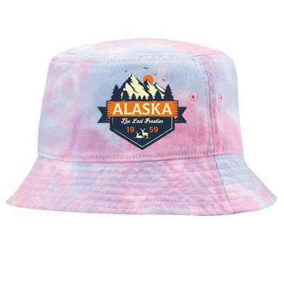 Last Frontier Retro Alaska Tie-Dyed Bucket Hat