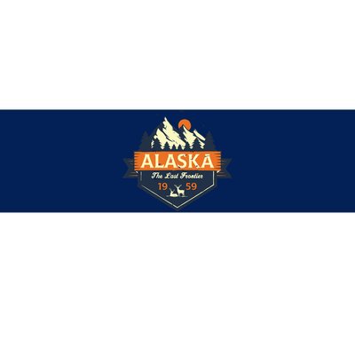 Last Frontier Retro Alaska Bumper Sticker