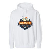 Last Frontier Retro Alaska Garment-Dyed Fleece Hoodie