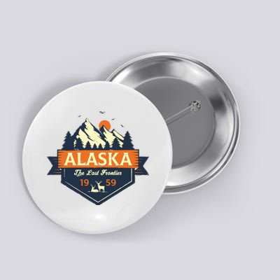 Last Frontier Retro Alaska Button