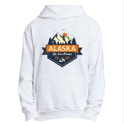 Last Frontier Retro Alaska Urban Pullover Hoodie