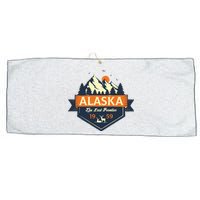 Last Frontier Retro Alaska Large Microfiber Waffle Golf Towel