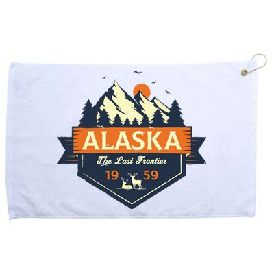 Last Frontier Retro Alaska Grommeted Golf Towel