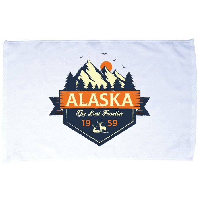 Last Frontier Retro Alaska Microfiber Hand Towel