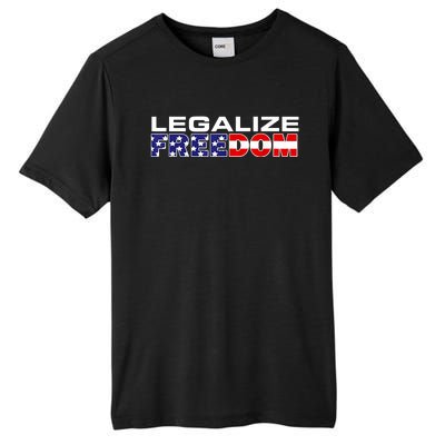 Legalize Freedom Republican American Flag I Voted For Trump Tall Fusion ChromaSoft Performance T-Shirt