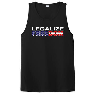 Legalize Freedom Republican American Flag I Voted For Trump PosiCharge Competitor Tank