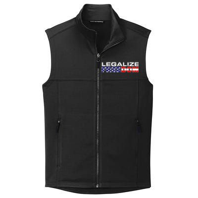 Legalize Freedom Republican American Flag I Voted For Trump Collective Smooth Fleece Vest