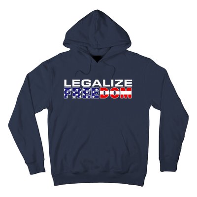 Legalize Freedom Republican American Flag I Voted For Trump Hoodie