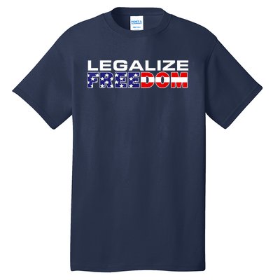 Legalize Freedom Republican American Flag I Voted For Trump Tall T-Shirt