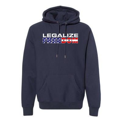 Legalize Freedom Republican American Flag I Voted For Trump Premium Hoodie