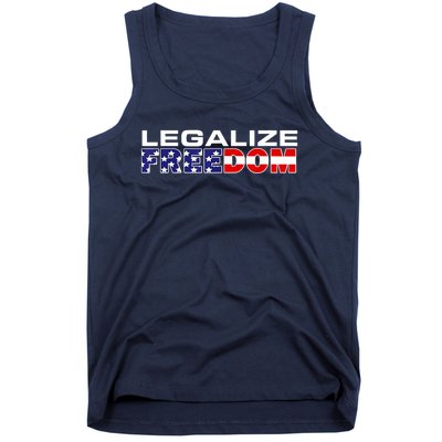 Legalize Freedom Republican American Flag I Voted For Trump Tank Top