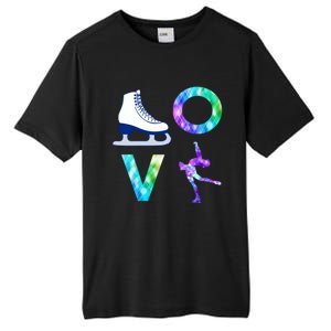 Love Figure Skating Ice Skater Girls Gift Tall Fusion ChromaSoft Performance T-Shirt