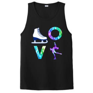 Love Figure Skating Ice Skater Girls Gift PosiCharge Competitor Tank