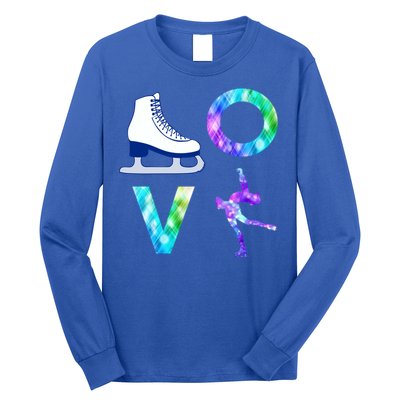 Love Figure Skating Ice Skater Girls Gift Long Sleeve Shirt