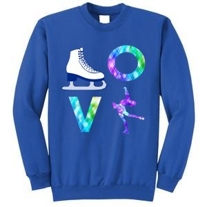 Love Figure Skating Ice Skater Girls Gift Sweatshirt