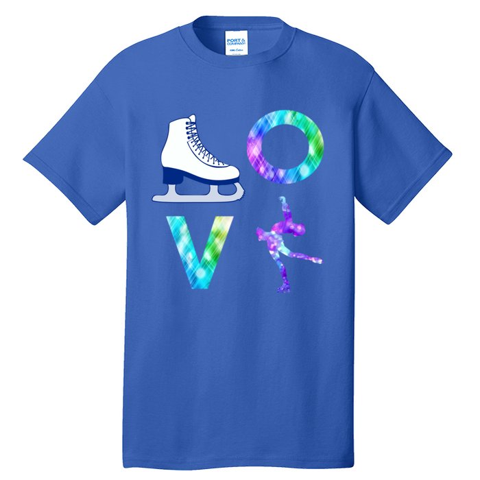 Love Figure Skating Ice Skater Girls Gift Tall T-Shirt