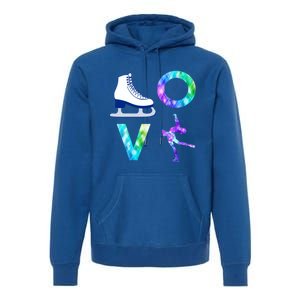 Love Figure Skating Ice Skater Girls Gift Premium Hoodie