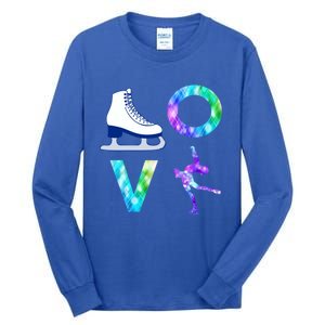 Love Figure Skating Ice Skater Girls Gift Tall Long Sleeve T-Shirt