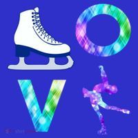 Love Figure Skating Ice Skater Girls Gift Baby Bodysuit