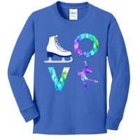 Love Figure Skating Ice Skater Girls Gift Kids Long Sleeve Shirt