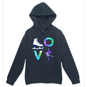 Love Figure Skating Ice Skater Girls Gift Urban Pullover Hoodie