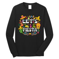 Let's Fiesta Shirt - Cinco De Mayo Tee Mexican Guitar Fiesta Long Sleeve Shirt